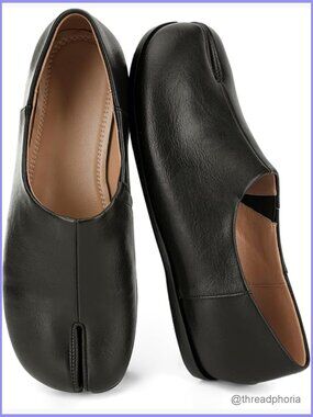Women's Split Toe Ballet Flats - Wide Width Round Toe Casual Flats